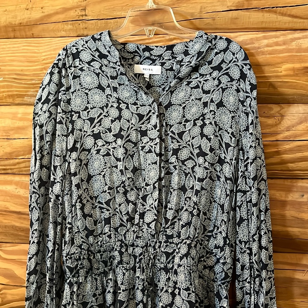NWOT Reiss Navy Floral Dress